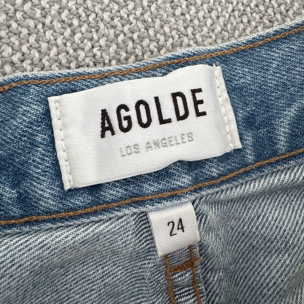Agolde Riley High Rise Straight Crop Jeans - Picture 4 of 4